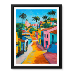 Beautiful Artwork Of A Colorful City | Abstract Fashion Artwork #00558