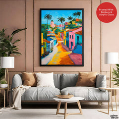 Beautiful Artwork Of A Colorful City | Abstract Fashion Artwork #00558