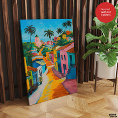 Beautiful Artwork Of A Colorful City | Abstract Fashion Artwork #00558