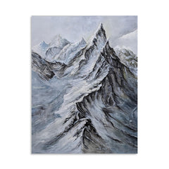 Ladyfinger Peak Covered in Snow | Handmade Painting