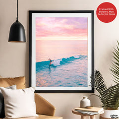 Beautiful Sunset View From A Beach | Abstract Nature Artwork #00582