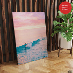 Beautiful Sunset View From A Beach | Abstract Nature Artwork #00582