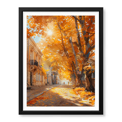 Beautiful Autumn Season Street View | Abstract Nature Artwork #00592