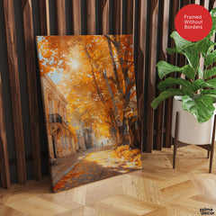 Beautiful Autumn Season Street View | Abstract Nature Artwork #00592