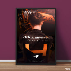 Number 4 Lando Norris McLaren F1 Team | Cars Wall Art - Prime Décor