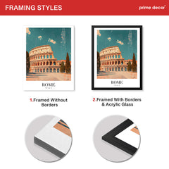 Rome City Italy | Abstract Travel Artwork #00603