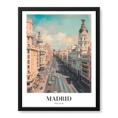 Madrid City Spain | Abstract Travel Artwork #00604