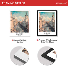 Madrid City Spain | Abstract Travel Artwork #00604