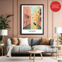 Venice City Italy | Abstract Travel Artwork #00606