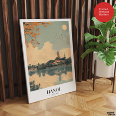Hanoi City Vietnam | Abstract Travel Artwork #00609