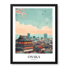Osaka City Japan | Abstract Travel Artwork #00613