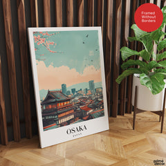 Osaka City Japan | Abstract Travel Artwork #00613