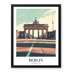Berlin City Germany | Abstract Travel Artwork #00616