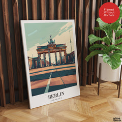 Berlin City Germany | Abstract Travel Artwork #00616