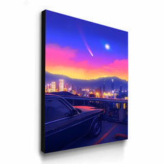 Comet Over Neon City