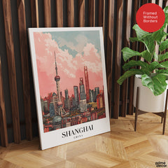 Shanghai City China | Abstract Travel Artwork #00625