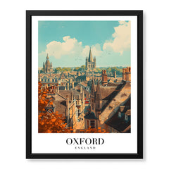 Oxford City England | Abstract Travel Artwork #00628