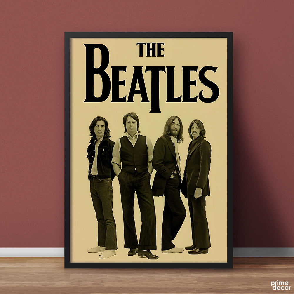 The Beatles Rock Band Classic Poster | Musical Wall Art - Prime Décor