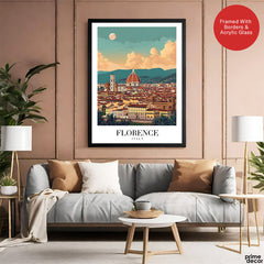 Florence City Italy | Abstract Travel Artwork #00631