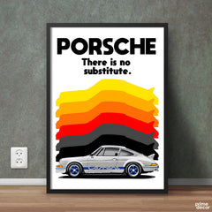 Porsche Carrera There Is No Substitute | Cars Wall Art - Prime Décor