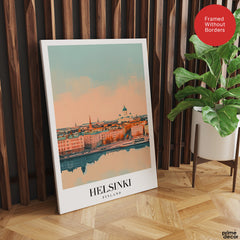 Helsinki City Finland | Abstract Travel Artwork #00640