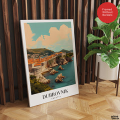 Dubrovnik City Croatia | Abstract Travel Artwork #00643