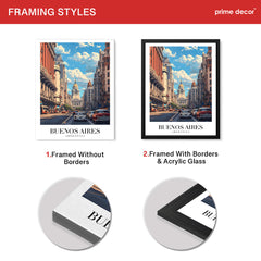 Buenos Aires City Argentina | Abstract Travel Artwork #00649