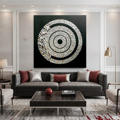 Ayatul Kursi Original Painting Acrylic Wall Art | Handmade Painting