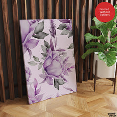 Beautiful Pink & Purple Floral Artwork | Abstract Floral Artwork #00691