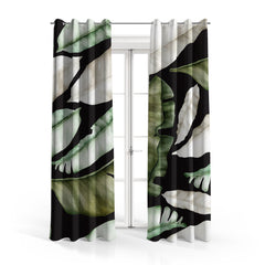 Elegant Seamless Tropical Leaves | Nordic Curtains #069 - Prime Décor