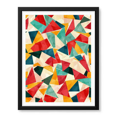 Abstract Colorful Pattern Artwork With Beige Background | Abstract Fashion Artwork #00718