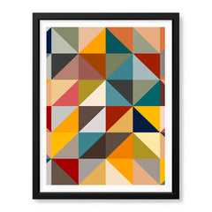 Abstract Colorful Triangle Pattern Artwork | Abstract Fashion Artwork #00720
