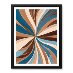 Abstract Blue Brown & Beige Color Shades Artwork | Abstract Fashion Artwork #00722