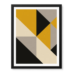 Gray Black & Gold Abstract Pattern Shapes Artwork | Abstract Fashion Artwork #00727