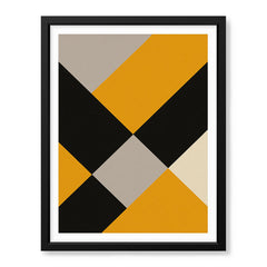 Gray Black & Gold Abstract Shapes Artwork | Abstract Fashion Artwork #00729