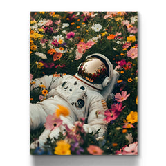 Astronaut Resting In Bloom
