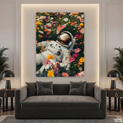 Astronaut Resting In Bloom