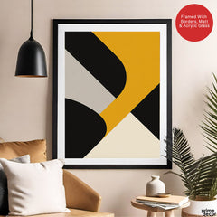 Gray Black & Gold Abstract Paint Stroke Artwork | Abstract Fashion Artwork #00730
