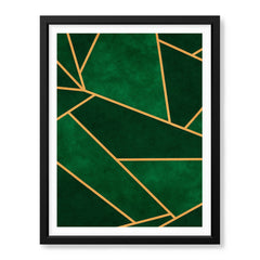 Mystic Marble Series Pattern - Emerald | Abstract Signature Artwork #00734