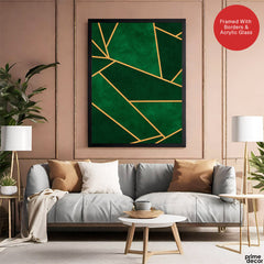 Mystic Marble Series Pattern - Emerald | Abstract Signature Artwork #00734