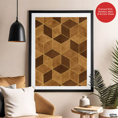 Mystic Marble Series Marble Design - Brown & Gold | Abstract Signature Artwork #00740