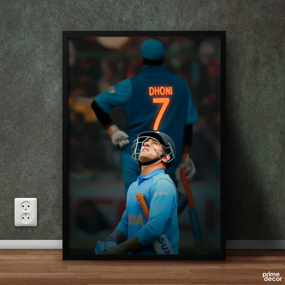 MS Dhoni Vol 2 | Sports Poster Wall Art - Prime Décor