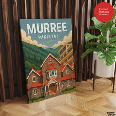 Murree Northern Pakistan Illustration Poster | Travel Artwork #00769