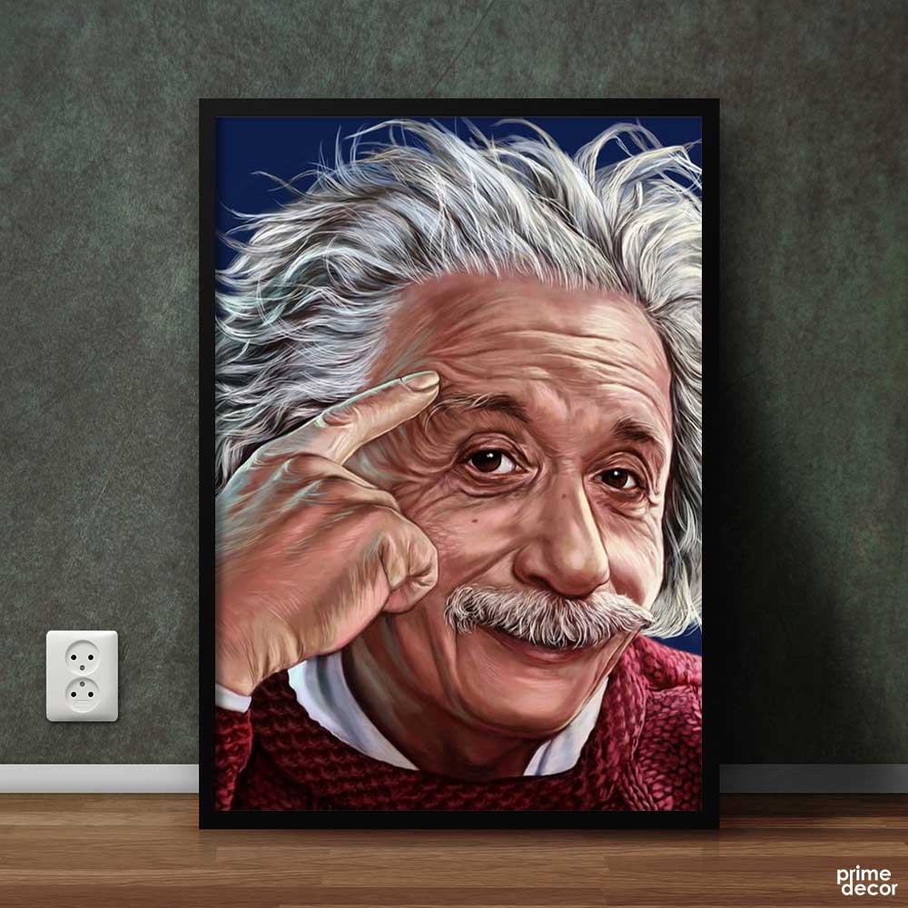 Albert Einstein | Figure Poster Wall Art - Prime Décor