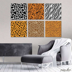 Animal Skin Pattern (6 Panel) Animal Wall Art - Prime Décor