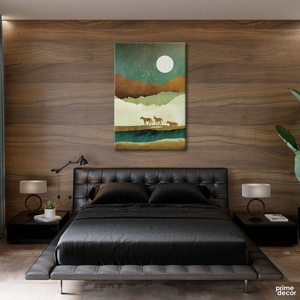 Travelling Horses (Single Panel) Animal Wall Art - Prime Décor