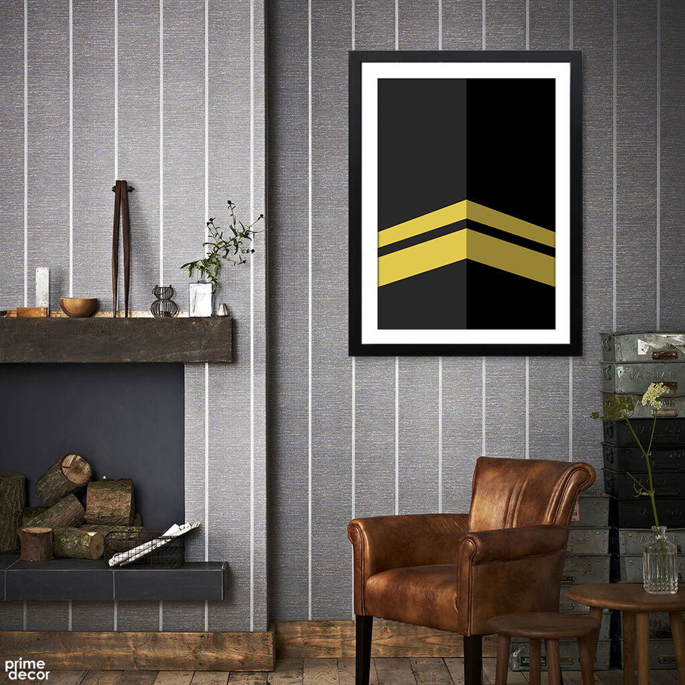 Geometric Minimal Kaaba Design (Single Panel) Islamic Wall Art - Prime Décor