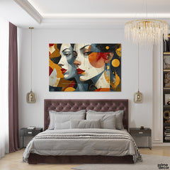 Abstract Women In Expressionism Style Art (Single Panel) Fashion Wall Art - Prime Décor