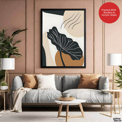 Black & White Flower Portrait Over Colorful Background | Abstract Floral Artwork #0088 - Prime Décor