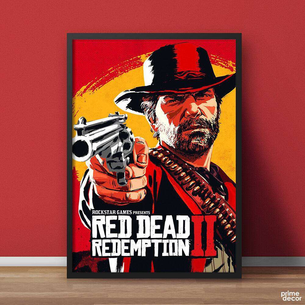 Arthur Morgan Red D. Redemption 2 | Game Poster Wall Art On Sale - Prime Décor